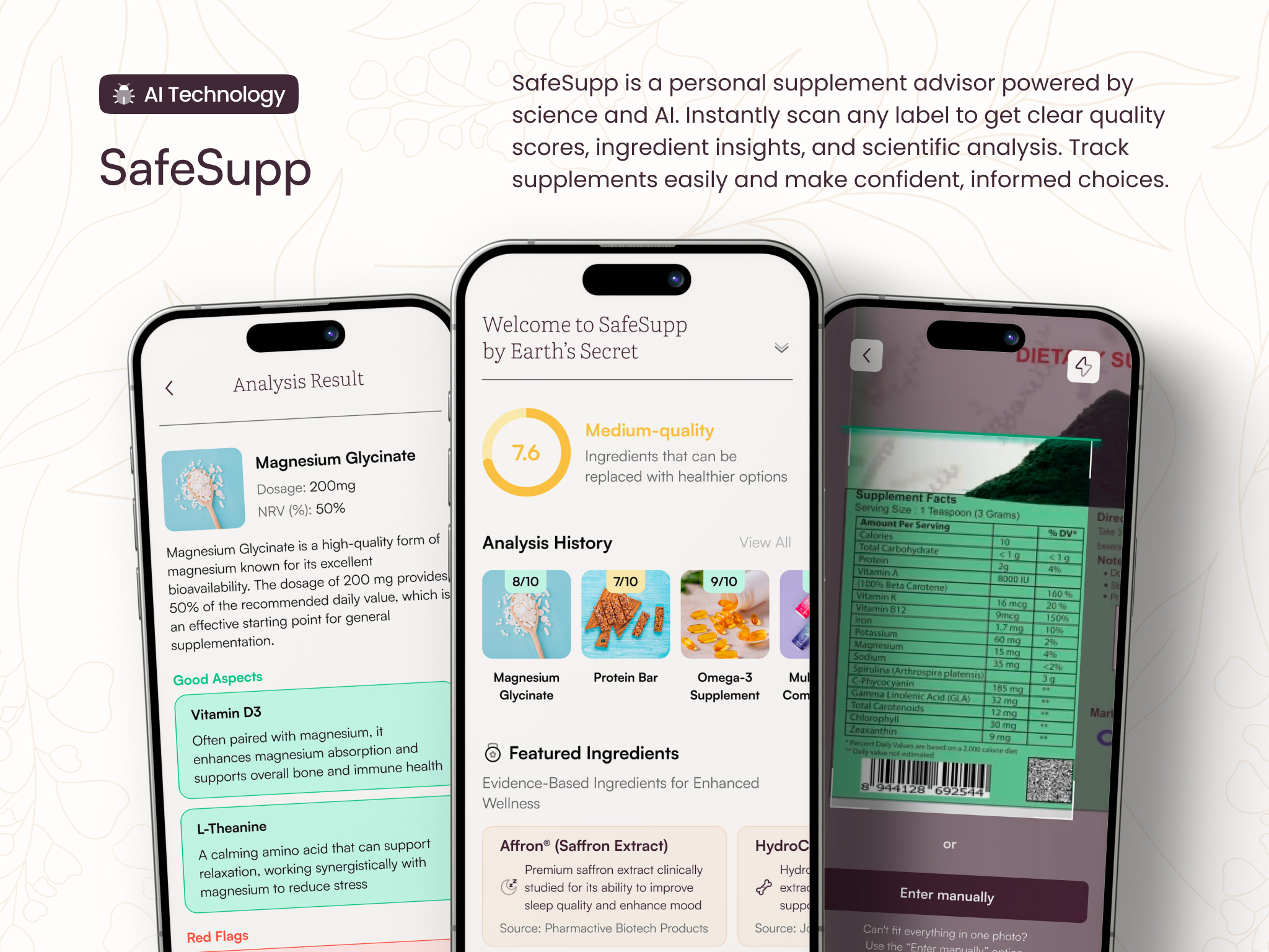 SafeSupp - Scan Supplements